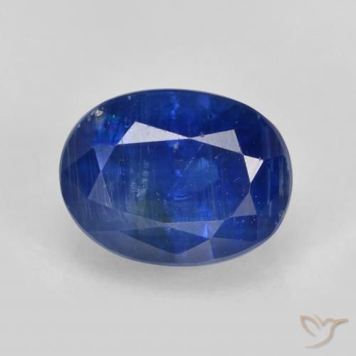 2.16ct 天然 ディープブルー カイヤナイト, 楕円形, SI