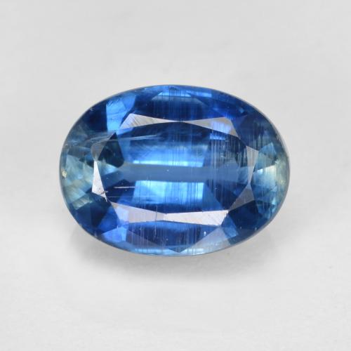 1.70カラットの天然ネイビーブルーカイヤナイト（8.2×6.1 mm・オーバルカット）