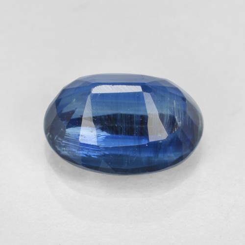 1.70カラットの天然ネイビーブルーカイヤナイト（8.2×6.1 mm・オーバルカット）