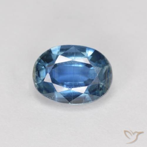 2.08ct 天然 ネイビーブルー カイヤナイト, 楕円形, VS-SI