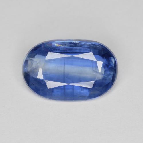 2.57カラットの天然ミディアムダークブルーカイヤナイト（11×7.1 mm・オーバルカット）