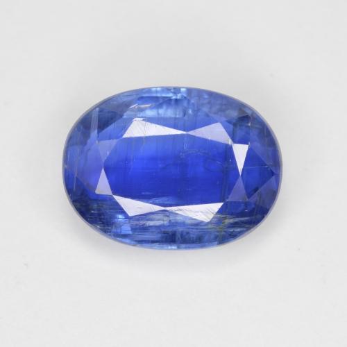 3.26カラットの天然ディープブルーカイヤナイト（10.2×7.6 mm・オーバルカット）