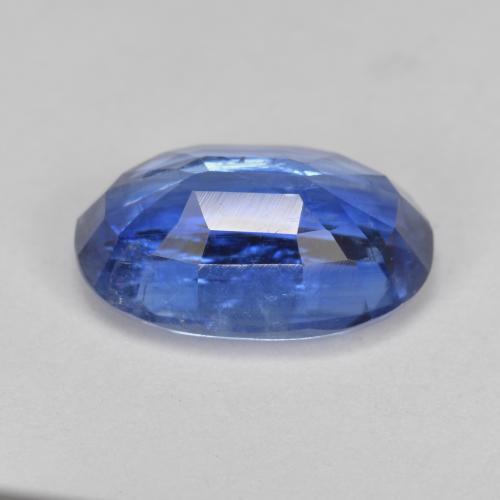 3.98カラットの天然ディープブルーカイヤナイト（11.6×7.7 mm・オーバルカット）