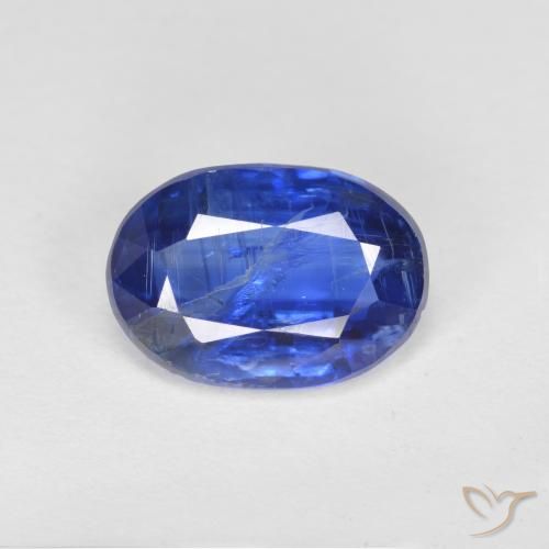 2.44ct 天然 ディープブルー カイヤナイト, 楕円形, SI-I1