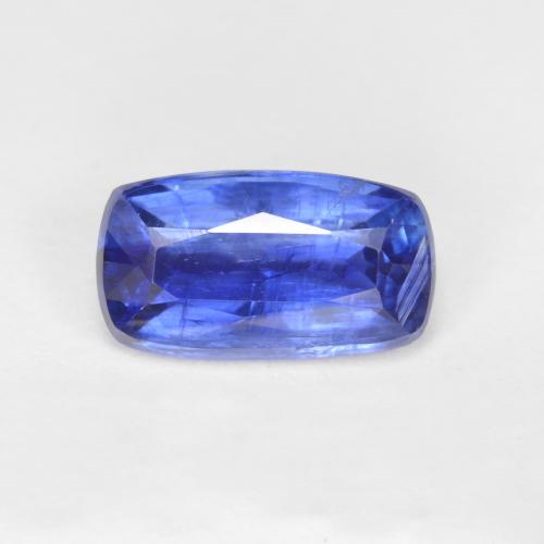 2.68カラットの天然濃いブルーカイヤナイト（10.7×6 mm・クッションカット）