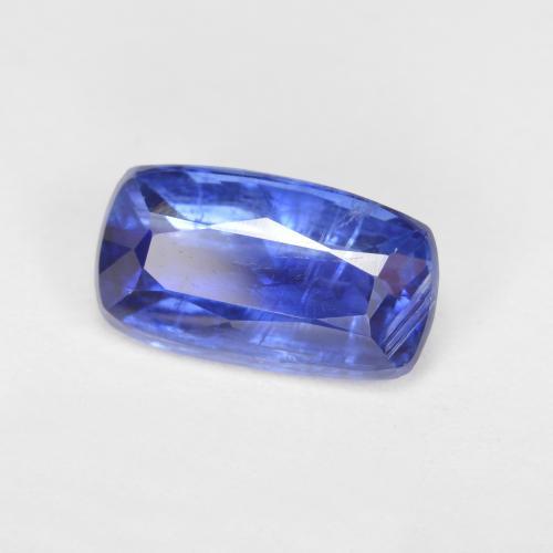 2.68カラットの天然濃いブルーカイヤナイト（10.7×6 mm・クッションカット）