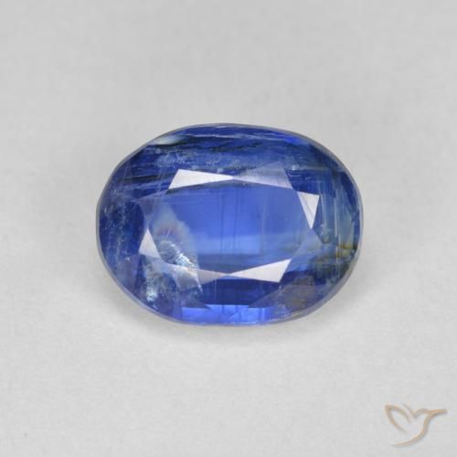 2.58ct 天然 ネイビーブルー カイヤナイト, 楕円形, SI-I1