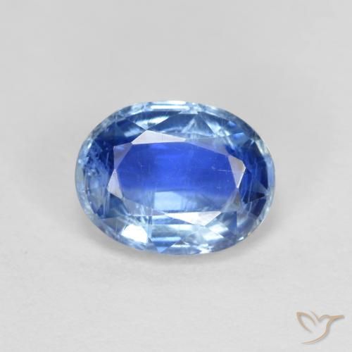 1.65ct 天然 濃いアズールブルー カイヤナイト, 楕円形, VS-SI