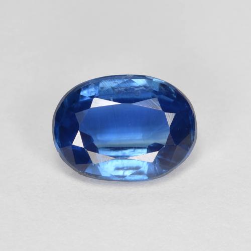 1.52カラットの天然ネイビーブルーカイヤナイト（8.1×6 mm・オーバルカット）