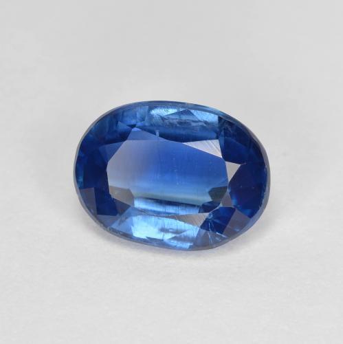 1.52カラットの天然ネイビーブルーカイヤナイト（8.1×6 mm・オーバルカット）