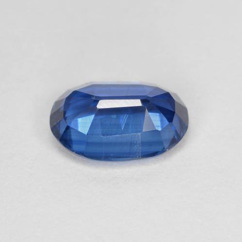 1.52カラットの天然ネイビーブルーカイヤナイト（8.1×6 mm・オーバルカット）
