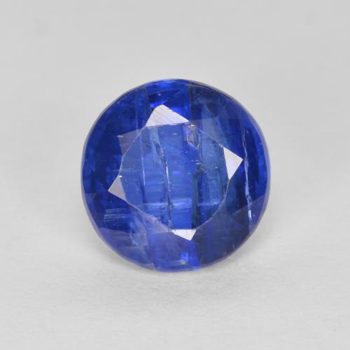 1.46ct 天然 ディープブルー カイヤナイト, ラウンド, SI-I1