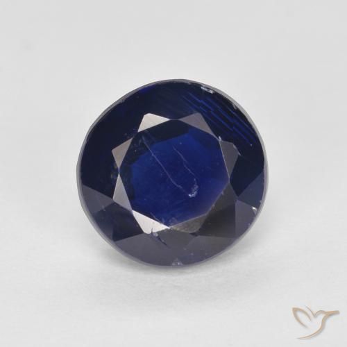1.70ct 天然 ディープブルー カイヤナイト, ラウンド, SI