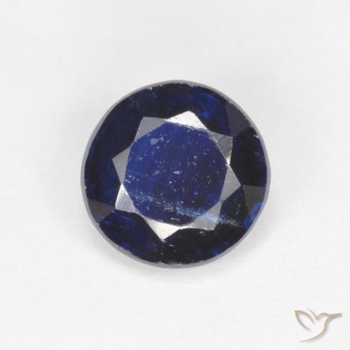 1.72ct 天然 ダークブルー カイヤナイト, ラウンド, SI-I1