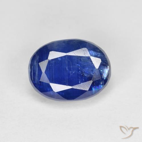 2.04ct 天然 ディープブルー カイヤナイト, 楕円形, SI