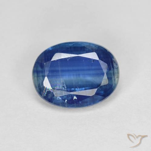1.55ct 天然 ネイビーブルー カイヤナイト, 楕円形, SI