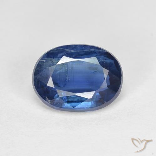 1.57ct 天然 ディープブルー カイヤナイト, 楕円形, SI