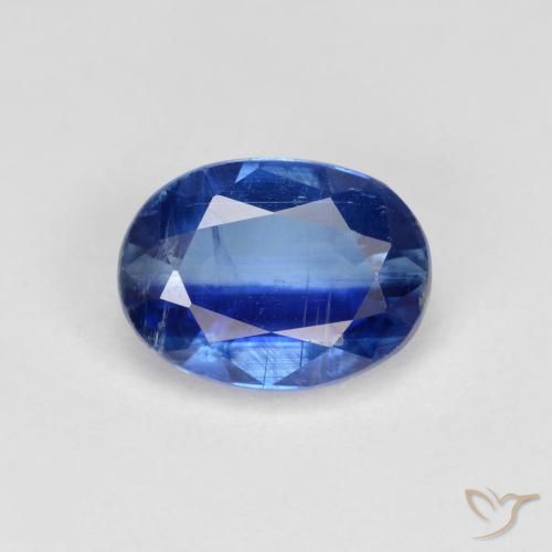 1.76ct 天然 ネイビーブルー カイヤナイト, 楕円形, VS-SI
