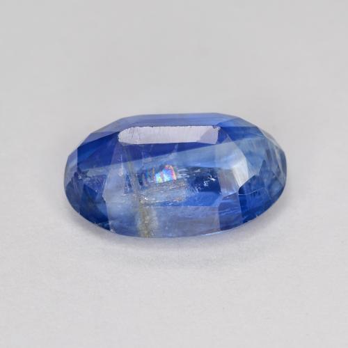 3.79カラットの天然ディープブルーカイヤナイト（11.8×7.6 mm・オーバルカット）