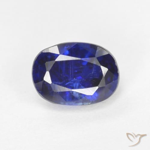 1.34ct 天然 ロイヤルブルー カイヤナイト, 楕円形, SI
