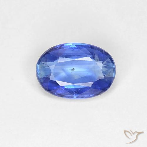 0.89ct 天然 ミディアムネイビーブルー カイヤナイト, 楕円形, VS