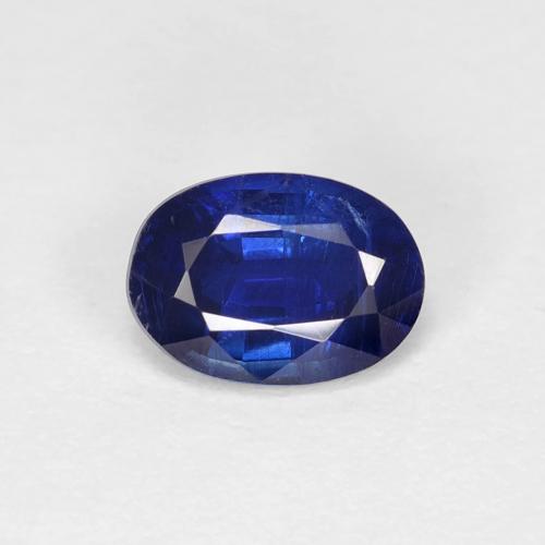 0.98カラットの天然ロイヤルブルーカイヤナイト（7×5.1 mm・オーバルカット）