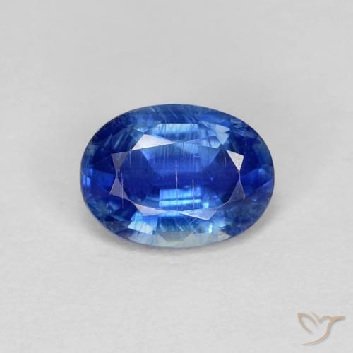 1.02ct 天然 ネイビーブルー カイヤナイト, 楕円形, VS