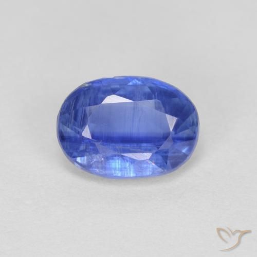 0.96ct 天然 ネイビーブルー カイヤナイト, 楕円形, VS-SI