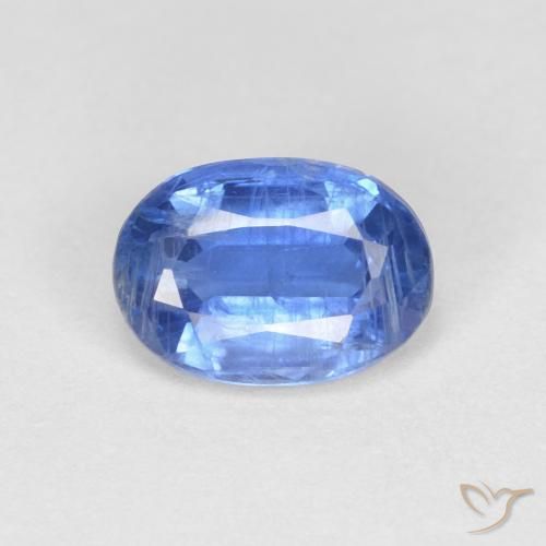 1.10ct 天然 ネイビーブルー カイヤナイト, 楕円形, VS-SI