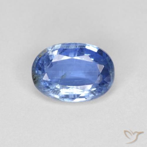 0.89ct 天然 薄いネイビーブルー カイヤナイト, 楕円形, VS-SI