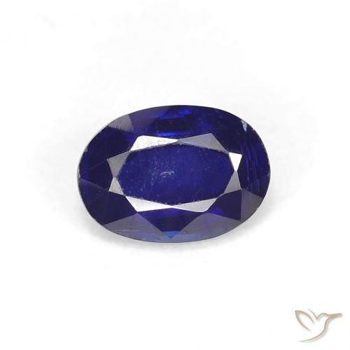 0.99ct 天然 ダークブルー カイヤナイト, 楕円形, VS