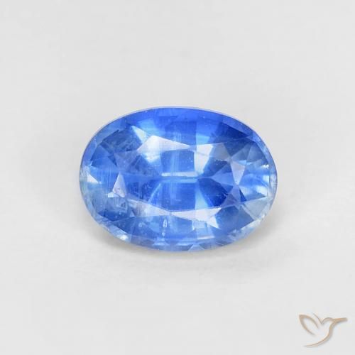 1.17ct 天然 濃いアズールブルー カイヤナイト, 楕円形, VS