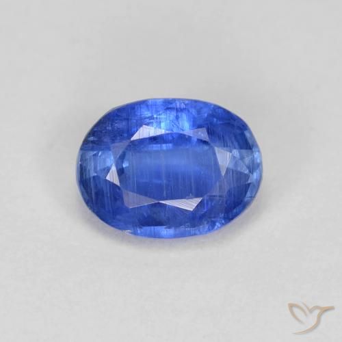 1.09ct 天然 ディープブルー カイヤナイト, 楕円形, SI