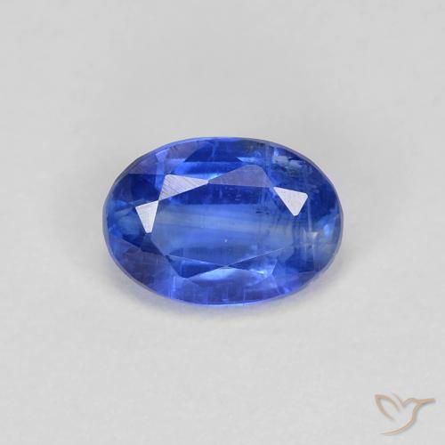 0.99ct 天然 ディープブルー カイヤナイト, 楕円形, SI