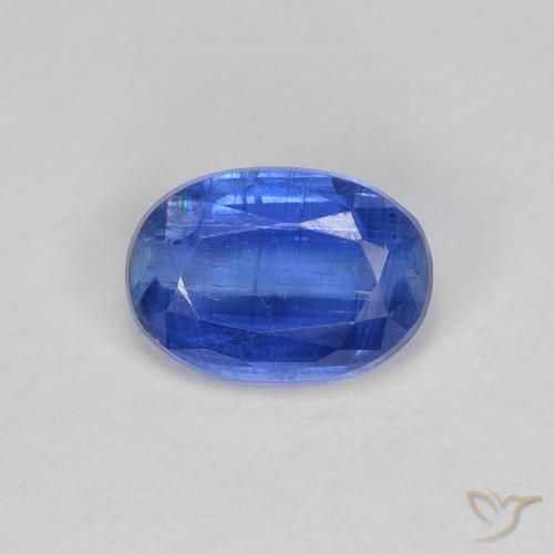 1.06ct 天然 ディープブルー カイヤナイト, 楕円形, SI