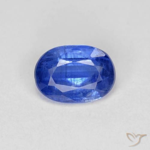 0.98ct 天然 濃いアズールブルー カイヤナイト, 楕円形, VS-SI