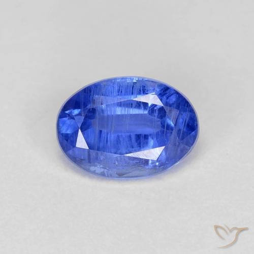 1.14ct 天然 ダークブルー カイヤナイト, 楕円形, VS-SI