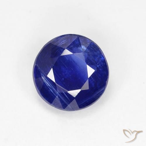 1.19ct 天然 濃いネイビーブルー カイヤナイト, ラウンド, SI
