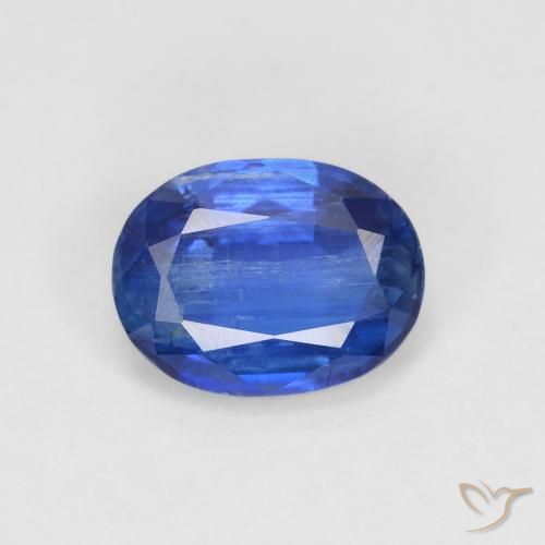 1.69ct 天然 ディープブルー カイヤナイト, 楕円形, VS-SI