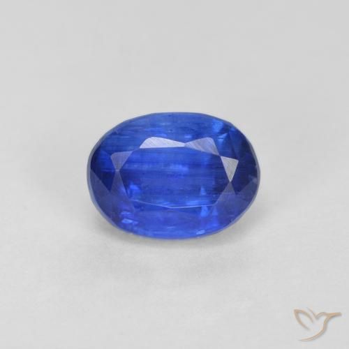 1.45ct 天然 濃いエジプシャンブルー カイヤナイト, 楕円形, VS-SI