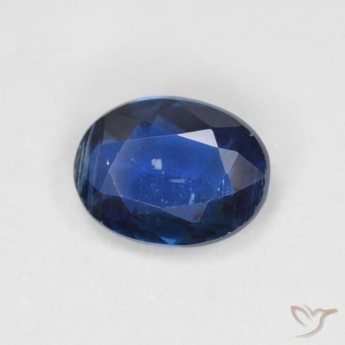 1.39ct 天然 ネイビーブルー カイヤナイト, 楕円形, VS-SI