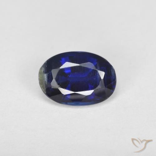 0.99ct 天然 とても濃い青 カイヤナイト, 楕円形, VS-SI