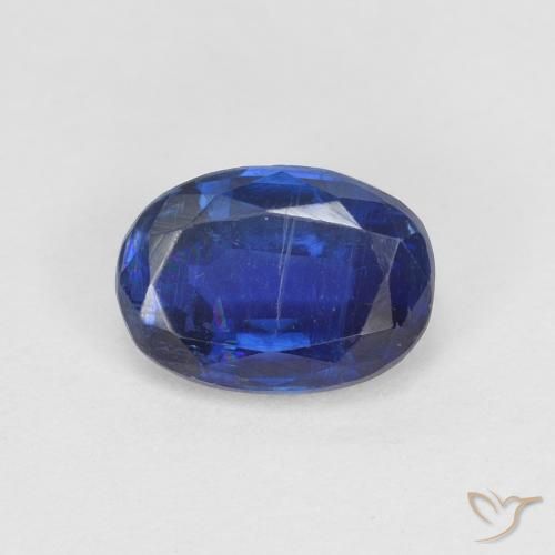 1.06ct 天然 ネイビーブルー カイヤナイト, 楕円形, VS