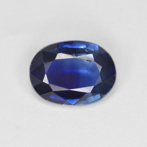 1.36カラットの天然ディープブルーカイヤナイト（8.1×6.1 mm・オーバルカット）