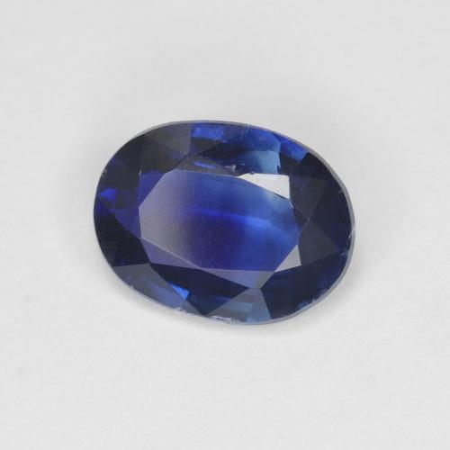 1.36カラットの天然ディープブルーカイヤナイト（8.1×6.1 mm・オーバルカット）