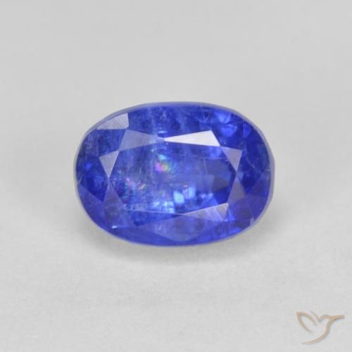 1.64ct 天然 明るいブルー カイヤナイト, 楕円形, SI