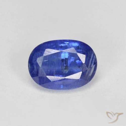 1.44ct 天然 ディープブルー カイヤナイト, 楕円形, SI