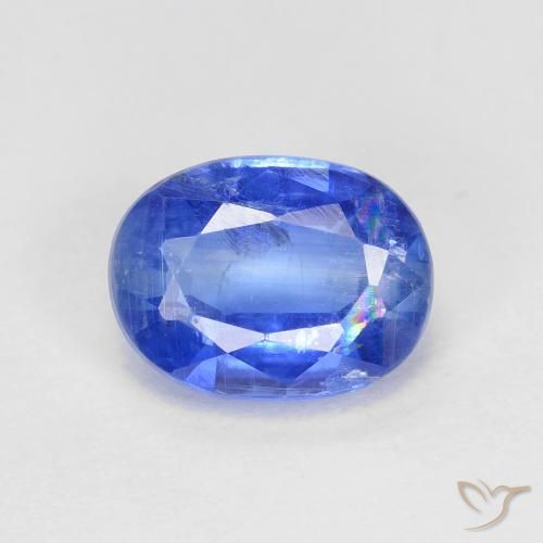 1.81ct 天然 濃いアズールブルー カイヤナイト, 楕円形, VS-SI
