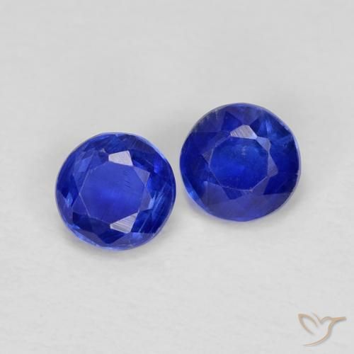 Shop natural 0.53ct 濃いネイビーブルー カイヤナイト gems, ラウンド, from ネパール at GemSelect. In stock, global shipping!