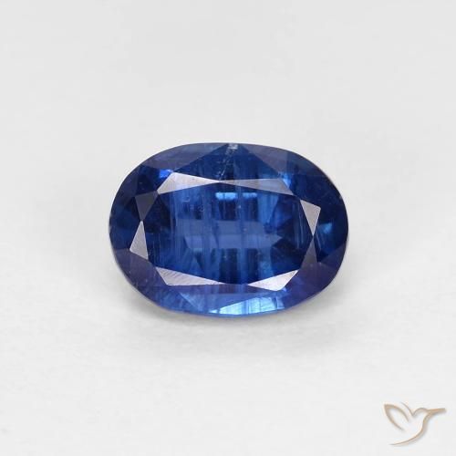 1.16ct 天然 ネイビーブルー カイヤナイト, 楕円形, VS-SI